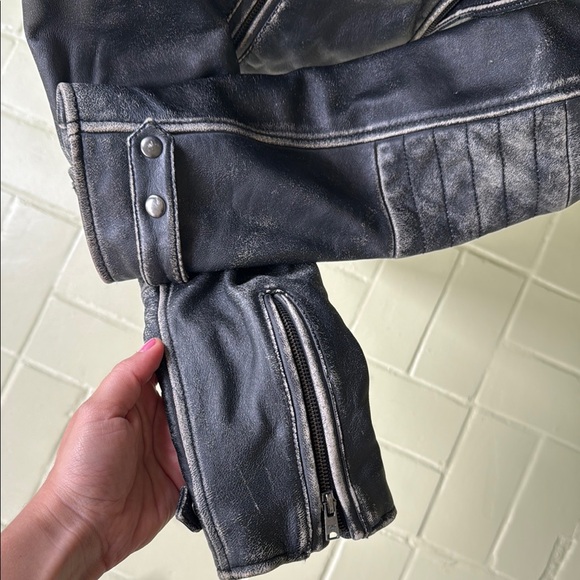 VS PINK Black Leather Jacket - Picture 7 of 7